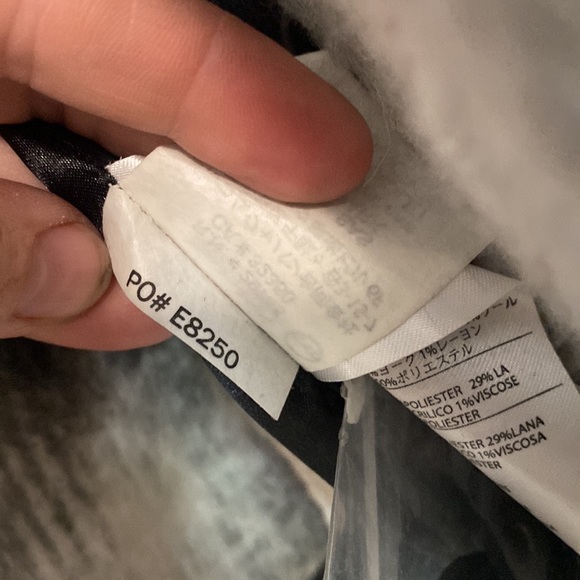 Volcom Stone striped long wool blend jacket Medium/Large - Picture 5 of 12